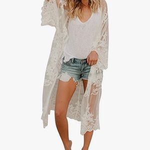 White kimono cover up